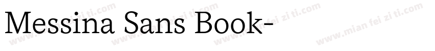Messina Sans Book字体转换